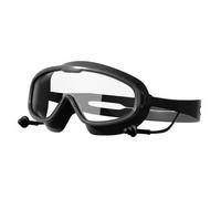 Generic Occhialini da Nuoto Adulti Panoramici Maschera Occhiali Visiera con Grande Cornice Campo Visivo Esteso Trattamenti , Nero , Adulto, Nero Fantasma, Confezione In Busta