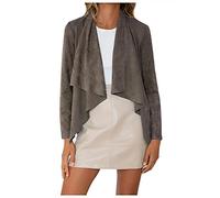 Generic Offerte Oggi Donne Casual Solido Cappotti a maniche lunghe su Top Loosenheit Drapeed Giacca Abbigliamento esterno per il lavoro a casa Spessa Cappotto invernale da donna, cachi, M, Giacca