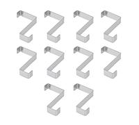 Generic Oltre all'organizzatore della da Porta, Ganci per Mobili per Ganci da Cucina per Cassetti in Acciaio Inossidabile 10pcs Reversibile a Forma di Z per Cassetto, Armadio, Armadio, Cucina
