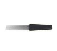 Generic Orff Spazzola per Raschietto Stile Pettine in Acciaio Inossidabile per Accompagnamento di Band di Percussioni, Ideale per L'educazione Musicale Antica dei Bambini, Manico in Plastica, (BLACK)