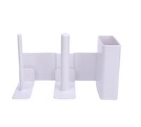 Generic Organizer per Tazze per Macchina per Granite, Supporto 3 in 1 Montato Lateralmente per Tazze, Coperchi, Cannucce con Design Inclinato a 35 Gradi, Accessori per FS299 (WHITE)