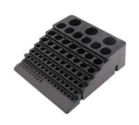 Generic Organizzatore per Punte Esagonali, Contenitore per Punte Da Fresatrice, Custodia Organizer Universale 22x20x7 Cm, 85 Fori, Porta Punte Da Trapano,