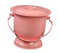 Generic Orinatoio da comodino coperto con manico, secchio per pipì, sputacchiera con coperchio, vaso per orinatoio e bambini, Rosa