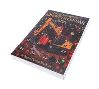 Generic Ornamenti per Escavatori Calendario con Conto Alla Rovescia con Sorprese in Acrilico per la Stagione Dell'Avvento di Natale, Cofanetto da 24 Giorni per attività Familiari