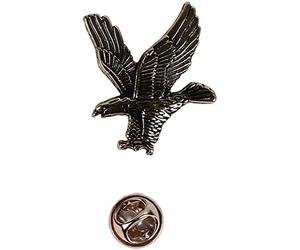 Generic Oro Spilla da uomo con decorazione a forma di aquila, distintivo per uccelli in metallo retrò, accessori per vestiti