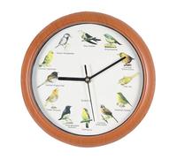Generic Orologio con canto per uccelli vintage da 10 pollici, orologi a cucù da collezione, sveglia decorativa per la casa, la camera da letto, il soggiorno