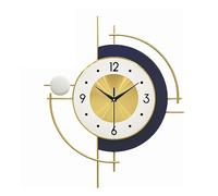 Generic Orologio da parete grande in metallo moderno - Orologio da parete digitale grande, decorazione artistica da parete unica, per soggiorno e cucina, orologio da parete contemporaneo per la casa,