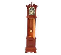 Generic Orologio da Pavimento Vintage per Casa delle bambole. Delicata Miniatura in Scala 1:12 per L'arredamento del Soggiorno con Superficie Liscia