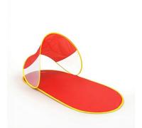 Generic Outdoor Shelter Tenda Parasole Tenda da Spiaggia Rifugio Portatile Riparo Pieghevole con Telaio Ad Apertura Rapida E Pareti a Rete per Areazione, Rosso