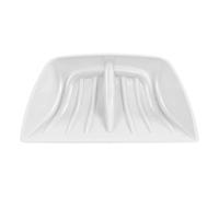 Generic Pala in Plastica, Materiale PP Addensato, Leggera, di Grande capacità, per Detriti di Foglie di Pulite in Giardino, con Presa per Impugnatura 34 Mm per la Raccolta Agricola (Bianca)