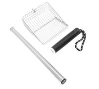 Generic Paletta per Lettiera per Gatti Durevole in Acciaio Inossidabile con Manico Lungo Paletta in Metallo per Gattini per Lettiere per Animali Domestici, funzionalità Versatile per le Spiagge,