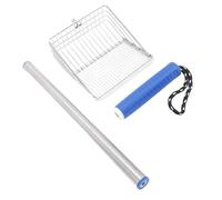 Generic Paletta per Lettiera per Gatti Durevole in Acciaio Inossidabile con Manico Lungo Paletta in Metallo per Gattini per Lettiere per Animali Domestici, funzionalità Versatile per le Spiagge,