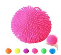 Generic palla di peluche - Morbidi giocattoli sensoriali in rosa - Palline pelose per il senso tattile e per alleviare lo stress