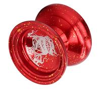 Generic Palla Yoyo Non Responsiva con Lega di Alluminio Premium per Trucchi di Apprendimento e Coordinazione, 5,5x5,5x4 Cm, 1 unità (rosso)