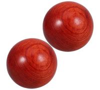 Generic Palline di Legno Baoding per Massaggio alle Mani, Set da 2 Pz da 5 Cm, Strumento Tradizionale Cinese per Esercizio di Pallamano, Rilassamento Muscolare e Fitness Portatile per Uso
