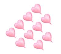 Generic Palloncini Colorati in Foglio di Alluminio a Forma di Cuore da 10" per Decorazioni per Feste, Chiusura Automatica, Riducono il Rischio di Esplosione, Decorazioni per la Casa, Colori (PINK)