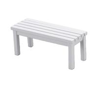 Generic Panca da Parco Compatta per Casa delle Bambole in Legno in Scala 1:12 per Giardini e Terrari di Case delle Bambole, Lunghezza 9 Cm (WHITE)