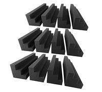 Generic Pannelli in Schiuma da 12 Pezzi, Design Insonorizzato Ad Alta densità, Piastrelle da Parete Ignifughe Che Assorbono il Rumore, Ideali per Studio Domestico, Teatro, Ufficio e Cinema