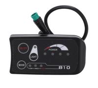 Generic Pannello di Controllo Display a LED per Bicicletta Elettrica Impermeabile per la Modifica della Bici Elettrica 36V 48V S810 Metro Plastica Resistente 82x42mm