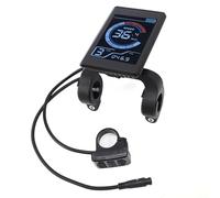 Generic Pannello di Controllo Impermeabile con Display LCD per Bici Elettrica per Scooter Universale - Indicatore di velocità della Batteria dello Schermo HD per Ciclisti - Materiale ABS