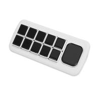 Generic Pannello di Controllo Vocale AI, Schermo da 2,01 Pollici 10x0,85 Pollici Tasti Macro LCD Meccanici 4G WiFi 2,4 GHz Pannello Intelligente USB con Sistemi Doppi Pannelli (WHITE)