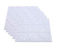 Generic Pannello Fonoassorbente Acustico Insonorizzato Resistente Al Fuoco per Studio di Registrazione, Home Theater, Ufficio e Casa 6 Pezzi (grigio argento)