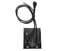 Generic Pannello Frontale in Metallo USB A da 19 Pin A 2 Porte con Cuffie, Interfaccia Multifunzionale - Trasmissione Ad Alta velocità per OS X, Guscio in Ferro, 1 Pezzo