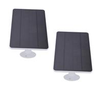 Generic Pannello Solare da 10 W, Caricatore per Fotocamera da Esterno Ad Alta Efficienza, Pannello Monocristallino IP65 con Staffa Regolabile a 360 Gradi, Cavo da 9,8 Piedi, Porta CC, Micro USB, USB