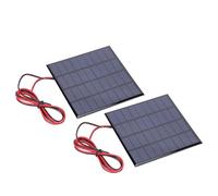 Generic Pannello Solare DC9V 2W con Buon Effetto Luce Scarsa, Modulo Pannello Solare Spessore 2 Mm per la Ricerca Sperimentale Sull'energia, Pannelli Solari 2 Pezzi per Vari Giocattoli Solari