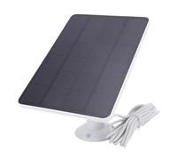 Generic Pannello Solare Efficiente per Telecamera per Pannello Solare Impermeabile Monocristallino da 10 W per Telecamera di Sicurezza Esterna PET EVA Bianco (1PC)