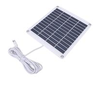 Generic Pannello Solare in Silicone Monocristallino Caricatore 5W 12V Tipo C Resistente Alle Intemperie per Monitoraggio Remoto della Telecamera di Sicurezza