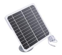Generic Pannello Solare Monocristallino per Telecamera da 20 W 5 V, Alta Efficienza, compatibilità Multidispositivo, Installazione Semplice per la Sicurezza Domestica, ABS, Lega di Alluminio