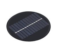 Generic Pannello Solare Rotondo Scheda di Ricarica Solare Efficiente da 0,8 W 6 V per Luce Fai-da-te, per Piccoli Progetti Domestici, Display per Pannelli Solari Portatili