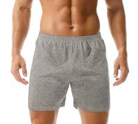 Generic - Pantaloncini da pigiama da uomo in cotone al 100%, pantaloncini da casa, morbidi, per la casa, corti estivi, jogger, leggeri, per la notte, con elastico in vita, pantaloncini sportivi