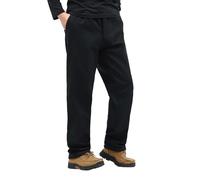 Generic Pantaloncini da uomo invernali foderati in pile, impermeabili, termici, da escursionismo, da trekking all'aperto, da ginnastica, da strada, da salotto, taglia L, colore Nero