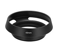 Generic Paraluce per Fotocamera, Protezione Parasole Opaca Migliore qualità Dell'immagine, Copertura Cava Universale in Lega di Alluminio per Fotografia All'aperto, 39 Mm (43MM)