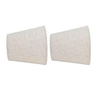 Generic Paralume in Tessuto con Clamp/Holder a Trasmissione Luminosa, Copri Lampada per Candeliere a Vite E14, per Camera da Letto, Hotel, Paralume da Tavolo in Ferro, 9,2x14,2x13 Cm, 2 Pezzi,