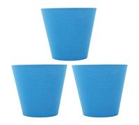 Generic Paralume in Tessuto da 3 Pezzi Design di Sicurezza in Tessuto Premium Tipo di Intervento per Biblioteca di Hotel Diametro Inferiore di 14 Cm (BLUE)