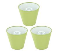 Generic Paralume in Tessuto da 3 Pezzi Design di Sicurezza in Tessuto Premium Tipo di Intervento per Biblioteca di Hotel Diametro Inferiore di 14 Cm (Verde pisello)