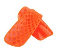 Generic Parastinco Calcio Bambini Cura Anatomica Copertura TPE Ad Alta Resistenza Cuscino Anti-impatto Comfort Traspirante per Allenamenti di Eventi Calcistici Scolastici, Arancione, L