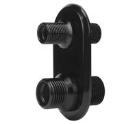 Generic Paratia del Condizionatore D'aria in Alluminio Billet per Classic, Hot Rod, Adatta per Veicoli, 1-6 e 1-10, con Prestazioni Stabili, Accessori Auto (BLACK)