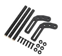 Generic Paraurti Anteriore per Auto RC in Fibra di Carbonio per SCX10 LCG, Leggero Ed Elegante, Largo 75 Mm con Approccio Ad per Fuoristrada