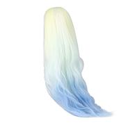 Generic Parrucca per Bambola con Snodo Sferico da 1/3, Colore Sfumato Giallo, Sostituzione dei Capelli Morbidi per Vestire Alla Moda la Bambola, 21-24 Cm