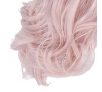 Generic Parrucca per Bambola con Snodo Sferico, Lunga e Riccia, in Morbida Seta, per lo Styling e il Gioco, in Scala 1/6, Leggera e Confortevole, 1 Pezzo (PINK)
