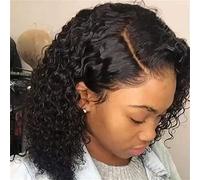 Generic Parrucca Riccia Frontale in Pizzo, Parrucche Ondulate in Rete Rosa per la Festa