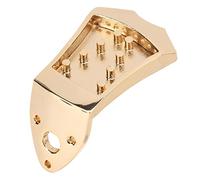 Generic Parte di Ricambio per Ponte in Metallo per Cordiera per Mandolino per Mandolino a 8 corde. Costruzione Robusta e Durevole, Tono Migliorato (GOLD)