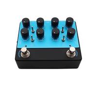 Generic Pedale Preamplificatore per Basso con Distorsione Uscita DI EQ Compatta a 4 Bande per Uso in Studio Sul Palco Alluminio 1 unità