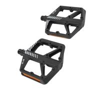Generic Pedali per Bici Ad Alta Resistenza con Perni Antiscivolo per Ciclismo su Strada e Montagna Set di 2 Assi in Fibra di Nylon Resistente e Acciaio Al Boro (BLACK)