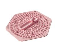 Generic Pedana per Massaggio Piedi con Palline Acupressione Tappetino Pressopunti Piedi Piastra Massaggiante Tappeto Rilassante Portatile Gel Soffic, Rosa