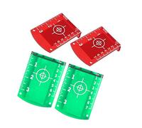 Generic Pellicola Riflettente per Target di Livello Magnetico Portatile Piastra per Scheda Target di Livello Facile da Leggere per Raggi Verdi Rossi 4 Pezzi 10x7x2 Cm